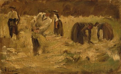 Making Hay by Max Liebermann